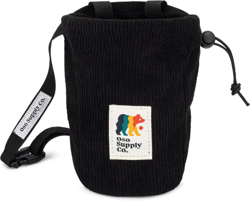 Miniatura 8 de Oso Supply Co - Bolsa de tiza vintage de pana para escalada en roca, cubo de tiza para bouldering con cinturón y bolsillo con cremallera - Equipo