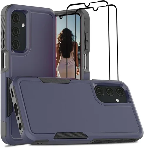 Miniatura 337 de Jeylly Compatible con Samsung Galaxy A22 5G Funda, Funda Samsung A22 5G con 2pcs protectores de pantalla de vidrio templado