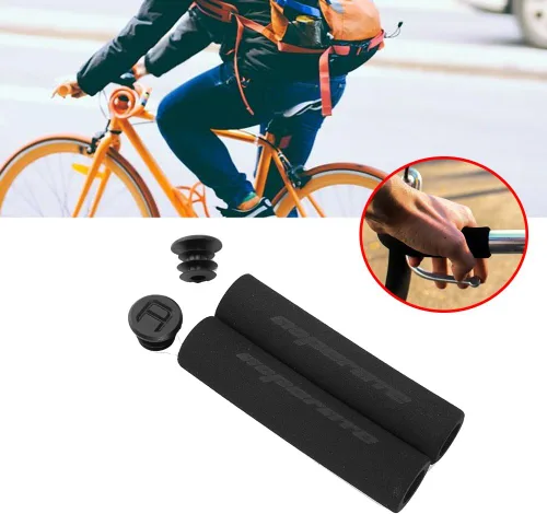 Miniatura 5 de VBESTLIFE Empuñaduras de espuma para manillar de bicicleta, empuñaduras de espuma antideslizante, mango de esponja de espuma suave para bicicleta