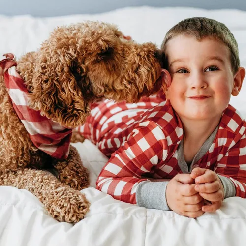 Miniatura 5 de HonestBaby Paquete de 2 pijamas de algodón orgánico con pies para dormir y jugar