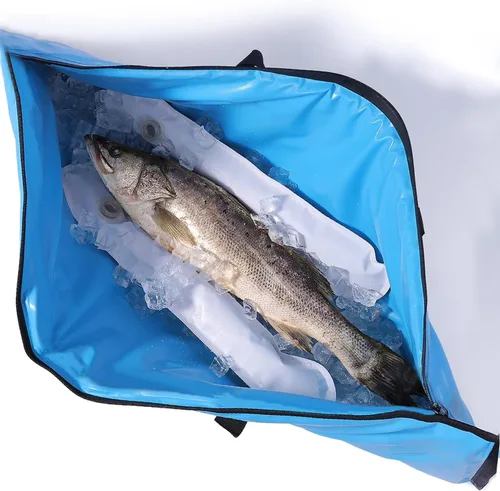 Miniatura 2 de Bolsa enfriadora térmica Buffalo Gear para peces, 40x18 pulgadas 48x18 pulgadas, a prueba de fugas, bolsa portátil impermeable, mantiene el hielo