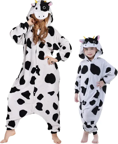 SWEETXIN Pijama unisex para adultos y niños, para Halloween, Navidad, ropa de dormir, traje de cosplay para mujeres y hombres