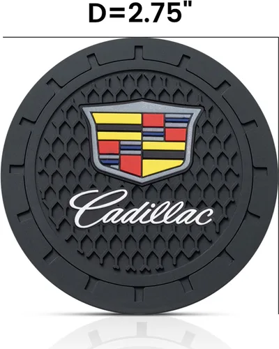 Miniatura 5 de YUIQIEUY Posavasos para coche para Cadillac Escalade CT4 CT5 CT6 ATS CTS SRX XT5 Portavasos de silicona Accesorios interiores 2.75 pulgadas 2 piezas