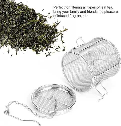 Miniatura 3 de Filtro, Acero Inoxidable Malla de Alambre Diseño de Té Colador de Sopa Condimentos Separación Cesta Filtro para el Hogar Cocina
