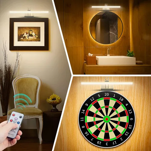 Miniatura 6 de RAIFOOLLY Luz para Cuadros, Luces para Cuadros de Pared Inalámbricas, Luces para Cuadros de 16" con Temporizador y Regulables, Luces de Pared a
