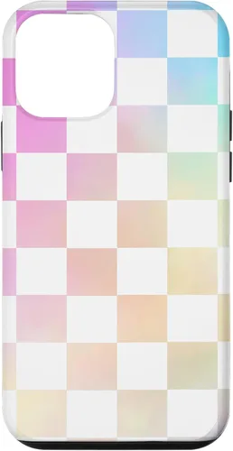 Miniatura 16 de Pastel Rainbow Checkerboard Checker Checked Pattern Case for iPhone 17