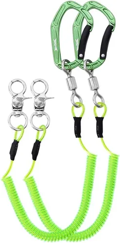 Miniatura 12 de HERCULES M4 Fishing Lanyard, Fishing Pole Tether, Kayak Paddle Leash, Heavy Duty Retractable Coiled Lanyard for Fishing, Rods, Pliers, Boating
