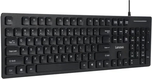 Miniatura 2 de Lenovo Teclado USB-C con cable 305 con teclado numérico, teclado de tamaño completo, diseño delgado, negro, conectividad USB-C, función dedicada