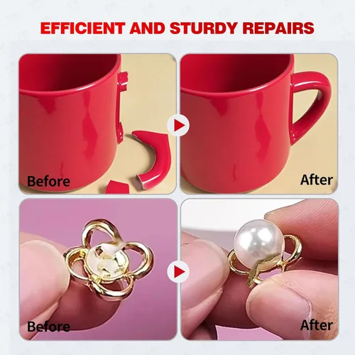 Miniatura 4 de Pegamento epoxi de 30 minutos, adhesivo de resina epoxi transparente, soldadura líquida resistente, 2 partes de adhesivo epoxi para reparar