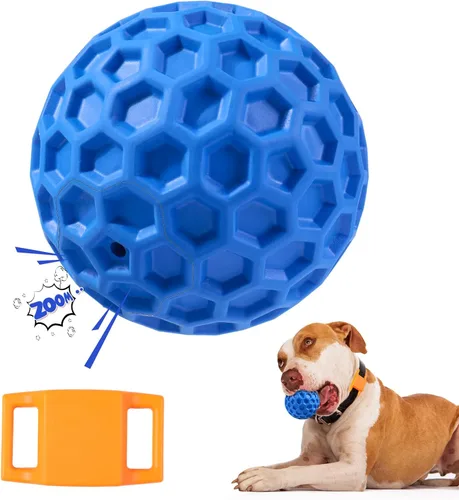 Pelotas chirriantes para perros, juguetes indestructibles para perros masticadores agresivos de razas grandes/medianas, juguetes interactivos de