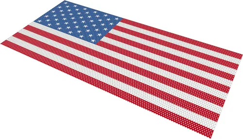 Miniatura 7 de Hooke Road - Rejilla de parrilla con bandera para Jeep JL Wrangler & Gladiator 2018-2025 (Bandera de EE. UU. antigua y desgastada)