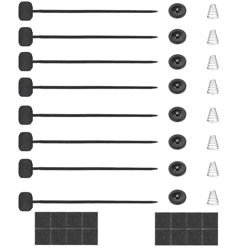 Miniatura 6 de 1 juego de montaje de ventilador, kit de montaje de correas de ventilador de radiador eléctrico para ventilador de radiador eléctrico de vehículo