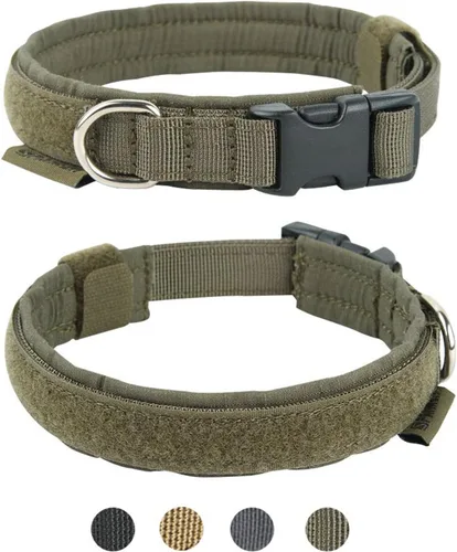 Miniatura 15 de EXCELLENT ELITE SPANKER Collar de nailon para cachorro, ajustable, suave, acolchado, resistente, hebilla de liberación rápida, ligero, sin Negro