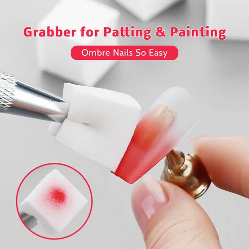 Miniatura 6 de Paleta de Esmalte de Uñas en Gel Sponge Pat, 12 Colores Mezcla Degradado Ombré Gel Polish Pintura Degradada Arte de Uñas, Sin Limpiar, Curado UV/LED