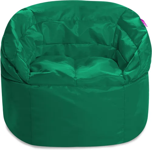 Miniatura 34 de Posh Beanbags - Sillón puff grande, 38 pulgadas, color azul rey sólido Nylon suave - Azul real