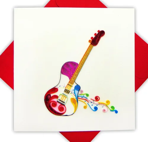 Miniatura 18 de Piano, tarjeta de felicitación 3D hecha a mano, diseño exclusivo dedicado a mano, tarjeta de felicitación para cumpleaños, día de San Valentín, día