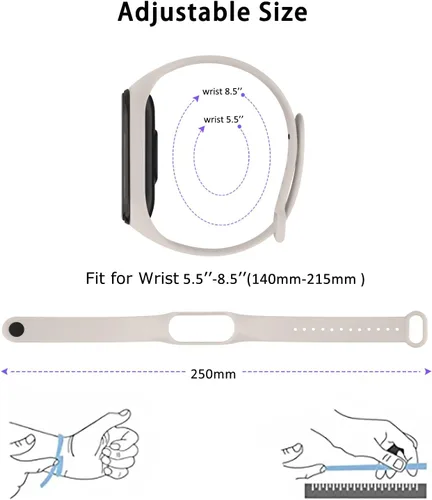 Miniatura 4 de Paquete de 3 bandas para Xiaomi Mi Band 4 y Mi Band 3, correas deportivas de repuesto de silicona suave para Xiaomi Mi Band 4 y 3 Fitness Tracker