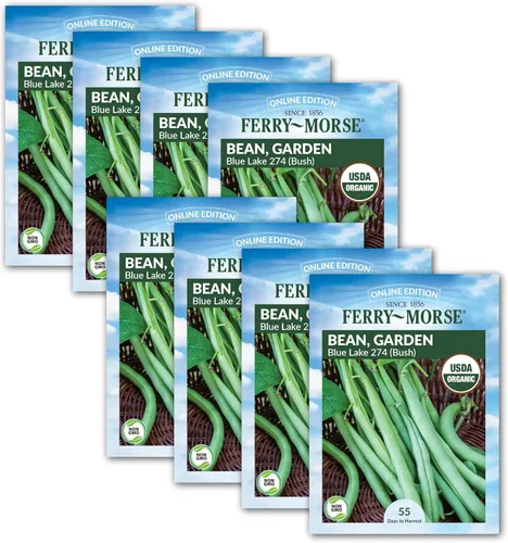Miniatura 2 de Ferry-Morse Edición Online Bean Blue Lake Bush 274 Semillas Orgánicas Multipack – Paquete de 8