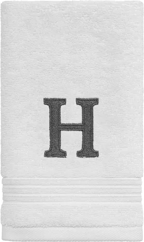 Miniatura 9 de Avanti Linens - Toalla de dedos, algodón suave y absorbente, decoración de baño bordada (colección de monogramas, inicial J)