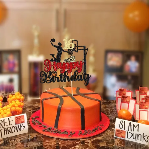 Miniatura 6 de Decoración para pastel de cumpleaños de 16 años con purpurina Hello 16 Sweet 16 Sweet 16, decoración de pastel de cumpleaños de dieciséis años