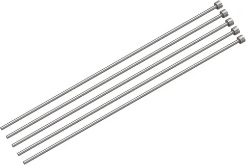 Miniatura 8 de uxcell Pasadores eyectores rectos, 0.118 in (1/8 ") de diámetro. Punzón de punta redonda de acero 65Mn 200 mm (8") de largo para mantenimiento