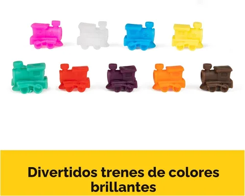 Miniatura 5 de Spin Master Games, juego de dominó de tren mexicano en estuche de transporte de aluminio, incluye trenes coloridos para una noche de juego familiar