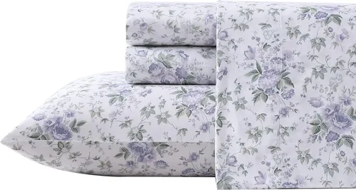 Miniatura 32 de Laura Ashley - Juego de sábanas King, sábans de cama extremadamente suaves con una sensación ligera y naturalmente sedosa de algodón satinado - Musa