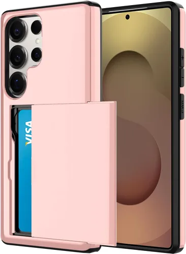 Miniatura 88 de Funda tipo cartera para Samsung Galaxy S22 Ultra con 4 ranuras para tarjetas de crédito a prueba de golpes, funda híbrida de protección reforzada