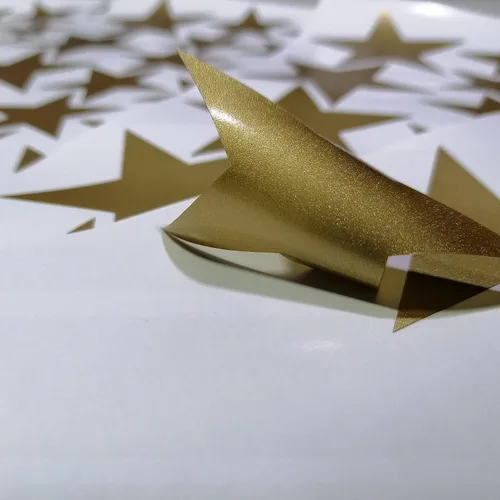 Miniatura 5 de Calcomanías de vinilo con diseño de estrellas para guardería, dormitorio, habitación de niños o niñas, sala de juegos, aula, sala de estar, dorado