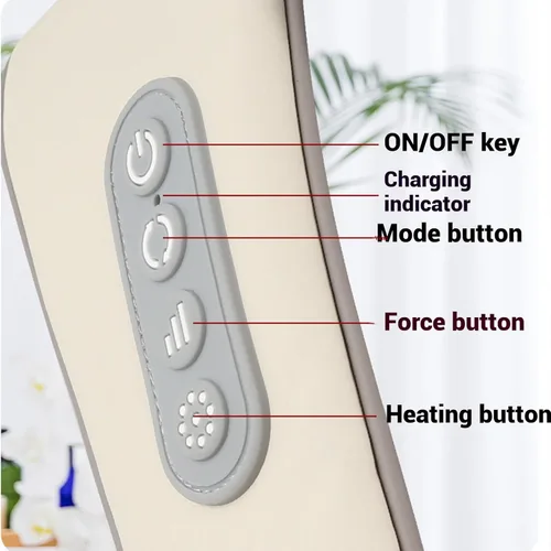 Miniatura 5 de Therapexa - Masajeador de cuello y hombros, masajeador de cuello y hombros con calor, masajeador inalámbrico de cuello Shiatsu para aliviar el dolor