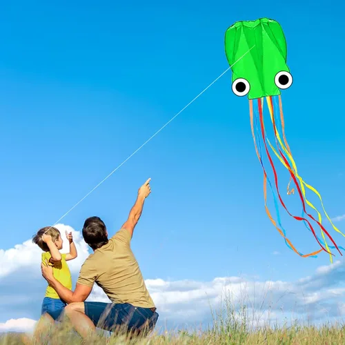 Miniatura 3 de Mint's Colorful Life Octopus Kite for Kids and Adults, Large 3D Software Octopus Kites with Long Tails, Huge Easy Flyer Kites for Beach Trip Family