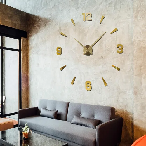 Miniatura 9 de Reloj de pared DIY, cronometrador analógico sin marco estilo 3D para el hogar, sala de estar, dormitorio, oficina, decoración moderna de la casa a