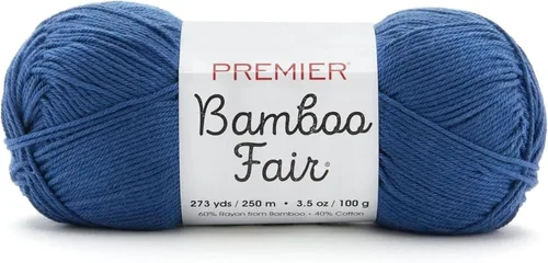 Miniatura 13 de Premier Yarns Hilo de bambú Fair DK, para tejer y tejer, mezcla de algodón para tejido y ganchillo en climas cálidos, color marfil