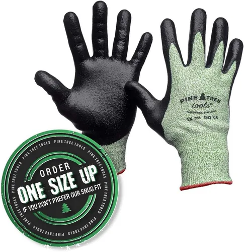 Guantes resistentes a cortes Nivel 5 | Guantes de jardinería con agarre anticortes, guantes de trabajo de cocina eléctricos para hombres y mujeres