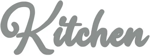 Miniatura 20 de Cursive Kitchen Text - Calcomanía de vinilo para pared, color negro (11 pulgadas)