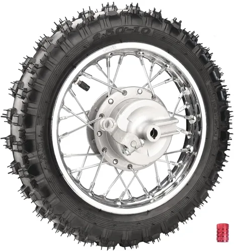 Miniatura 6 de 2.5-10 10" Neumático y rin de rueda trasera de 1.4 x 10 y freno de tambor con rodamiento de 12 mm para BBR50 DRZ70 TTR50 DRZ50 CRF50 PW50 TTR50