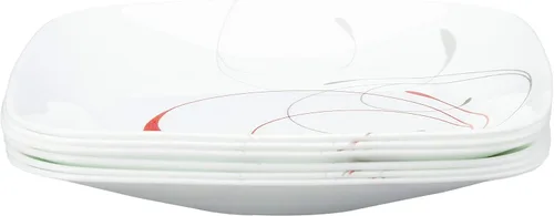 Miniatura 8 de Corelle Vitrelle - Juego de 6 cuencos de vidrio, para sopa, cereal y postre, juego de vajilla de cuencos resistente a las astillas y ligero, rojo