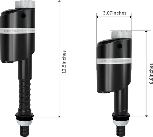 Miniatura 2 de R&T Kit de repuesto para lavabos de inodoro, válvula de llenado de inodoro y válvula de descarga doble de 2 pulgadas