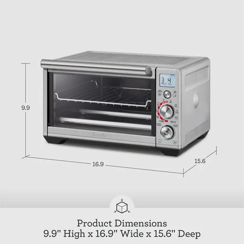 Miniatura 7 de Breville Smart Oven - Freidora de aire compacta, acero inoxidable cepillado