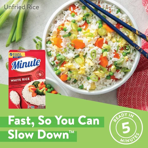 Miniatura 3 de Arroz blanco Minute, arroz blanco instantáneo para cenas rápidas, caja de 28 onzas