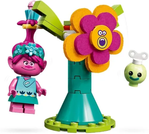 Miniatura 5 de LEGO Trolls World Tour Poppy's Pod 41251 - Kit de construcción de casa de juegos de Trolls con minifigura Poppy Troll (103 piezas)