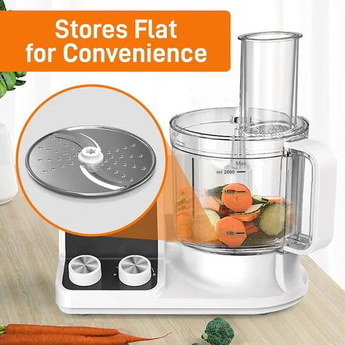Miniatura 4 de NutriChef Disco de corte y trituración para procesador de alimentos, acero inoxidable, compatible con NCFP8, desmontable y extraíble, apto