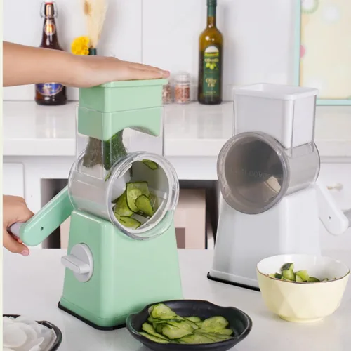 Miniatura 4 de Picador de verduras y espiralizador, picador de alimentos con recipiente, rebanador de frutas, utensilios de cocina y regalos, artículos esenciales