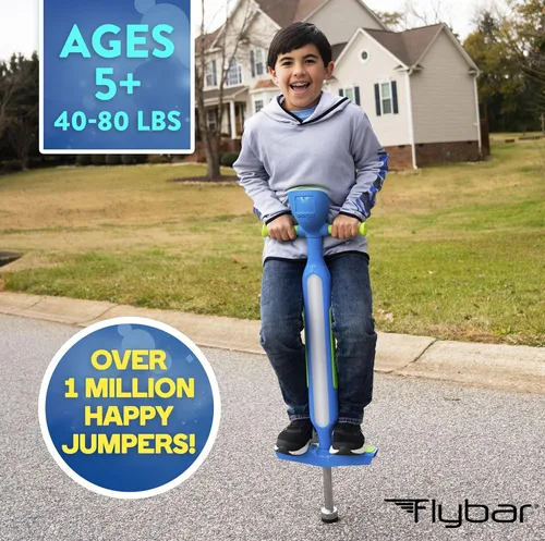 Miniatura 2 de Flybar iPogo Jr. - El primer palillo interactivo del mundo para contar Pogo para niños de 5 a 9 años (azul)