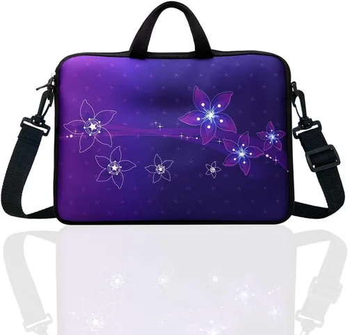 Miniatura 3 de 12.5 pulgadas portátil hombro bolsa manga caso con asa para 11.6" 12" 12.2" 12.2" 12.5" netbook/Macbook Air Pro Púrpura