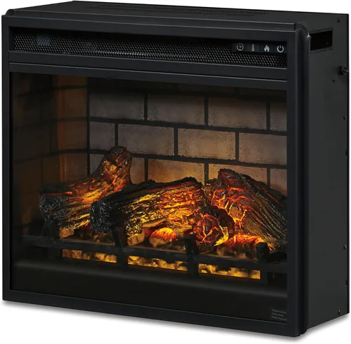 Miniatura 9 de Signature Design by Ashley Inserto de Chimenea Infrarroja Eléctrica de 24" con Control Remoto, Negro