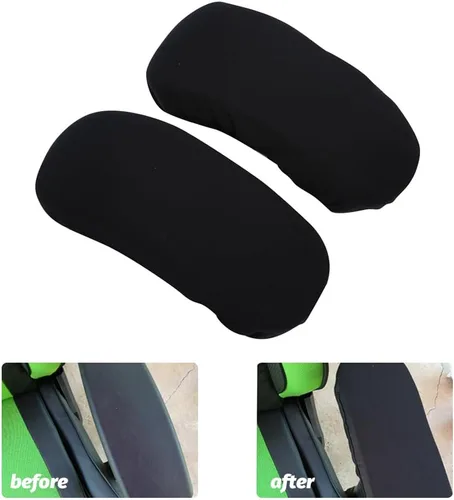 Miniatura 3 de Kakalote Fundas para reposabrazos de silla de oficina, 1 par, elásticas para silla de computadora, fundas elásticas para sillas de escritorio
