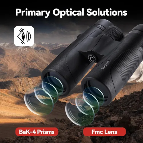 Miniatura 4 de Binoculares para adultos de alta potencia: 12x42 HD Zoom Binocular para observación de aves Caza - Potentes prismáticos ligeros impermeables