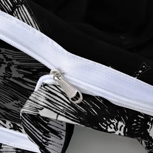 Miniatura 6 de Juego de funda de edredón con diseño de calavera de la muerte de Holiyjog, tamaño queen, juego de ropa de cama gótica, funda de edredón con diseño