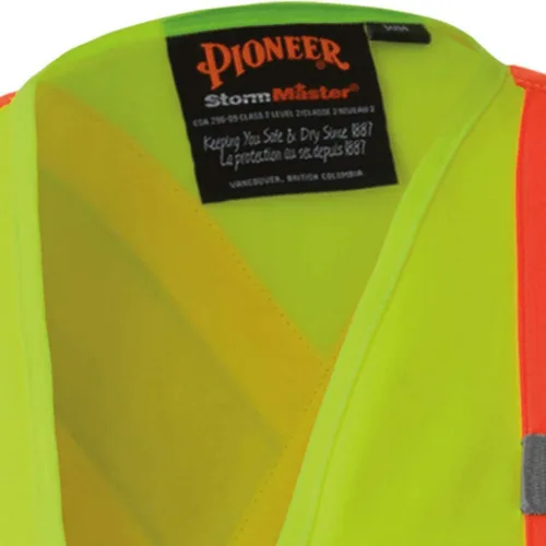 Miniatura 12 de Chaleco de seguridad Pioneer para mujer con bolsillos - Cinta reflectante de alta visibilidad - Para construcción - Amarillo/verde
